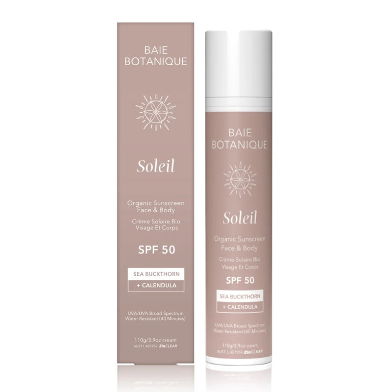 Organic Mineral Face and Body Sunscreen SPF 50 Zinc Oxide Sunblock-1