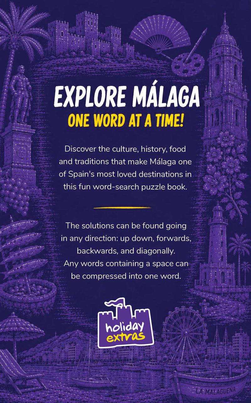 Holiday Extras' WordSearch book - MALAGA, SPAIN - with competition-2