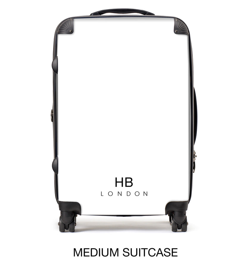 Espresso Martini with Cream Font Initial Personalised Suitcase-8