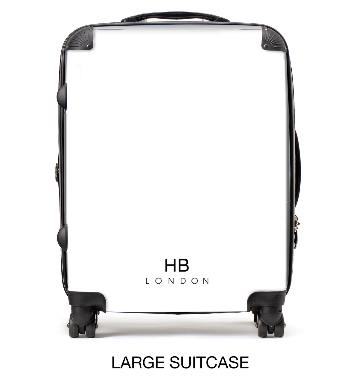 Blue Foil Marble Initial Personalised Suitcase-9