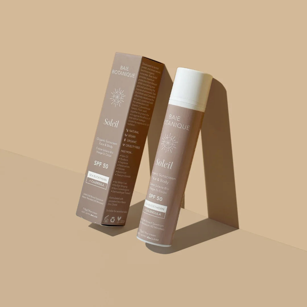 Organic Mineral Face and Body Sunscreen SPF 50 Zinc Oxide Sunblock-6