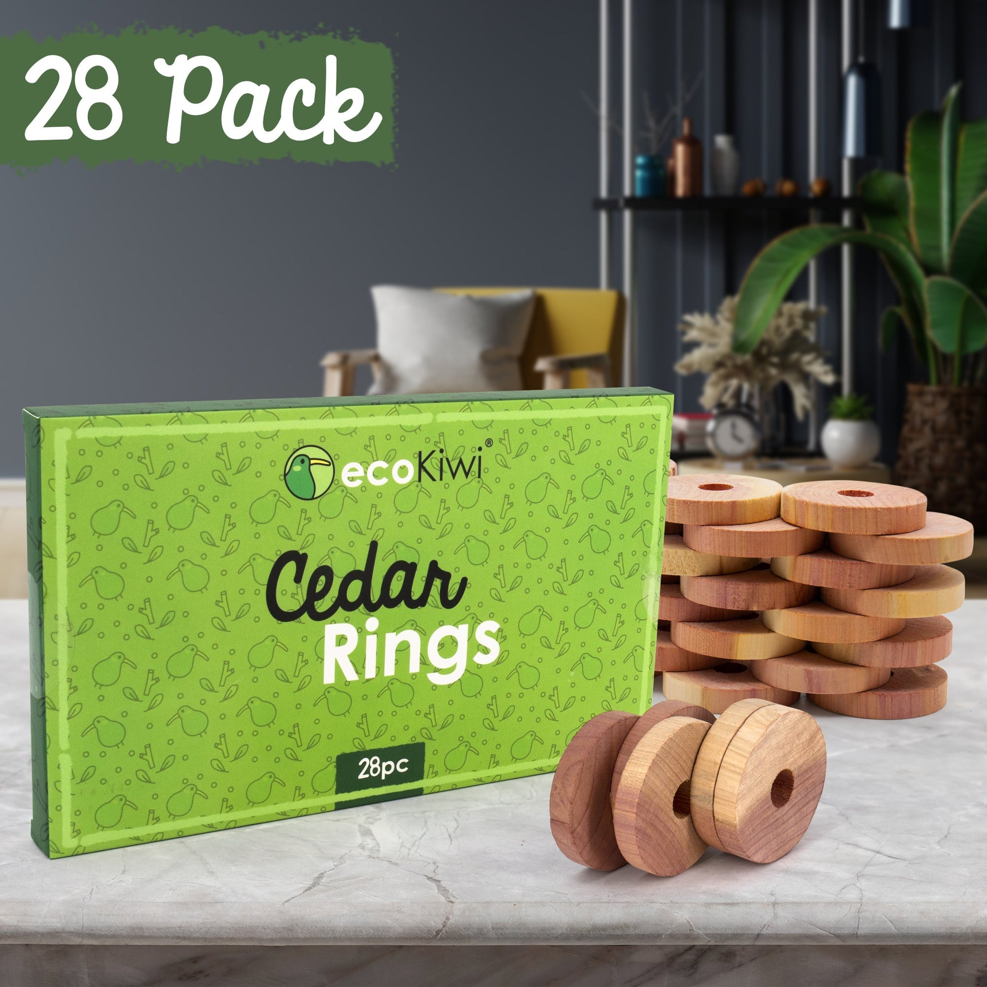Natural Cedar Travel Hanger Rings-2