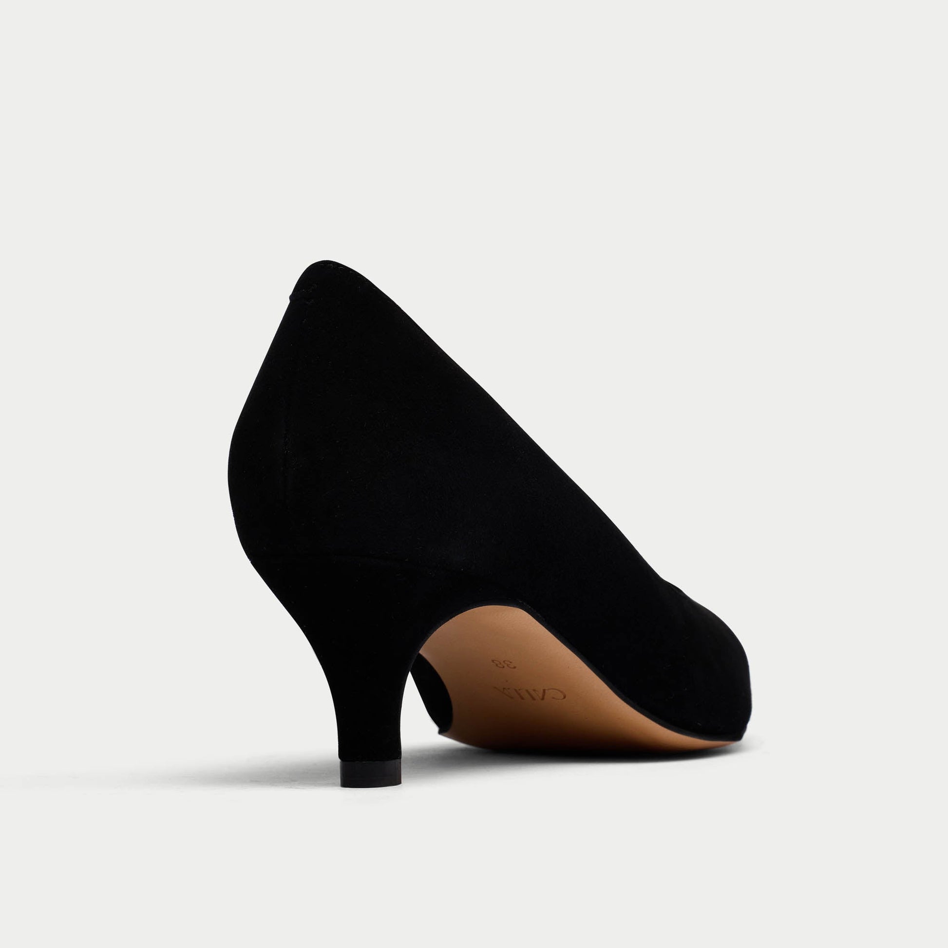 Ava - Black Suede Courts-6