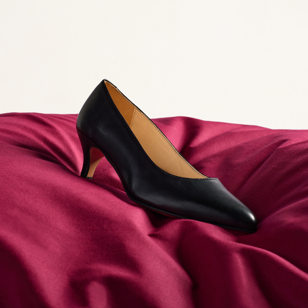 Ava - Black Leather Courts-2