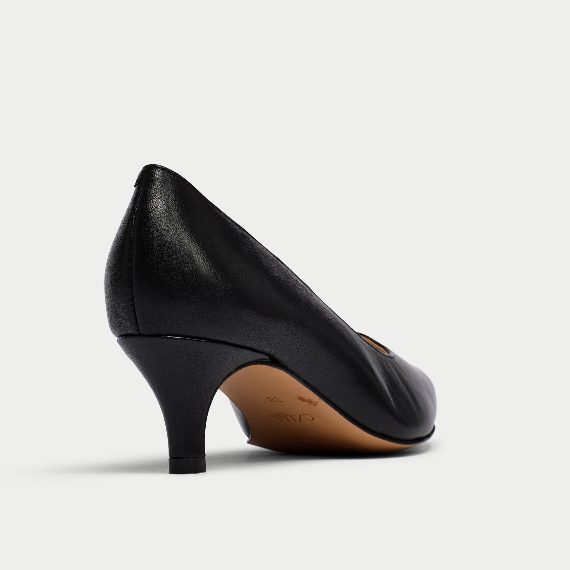 Ava - Black Leather Courts-8