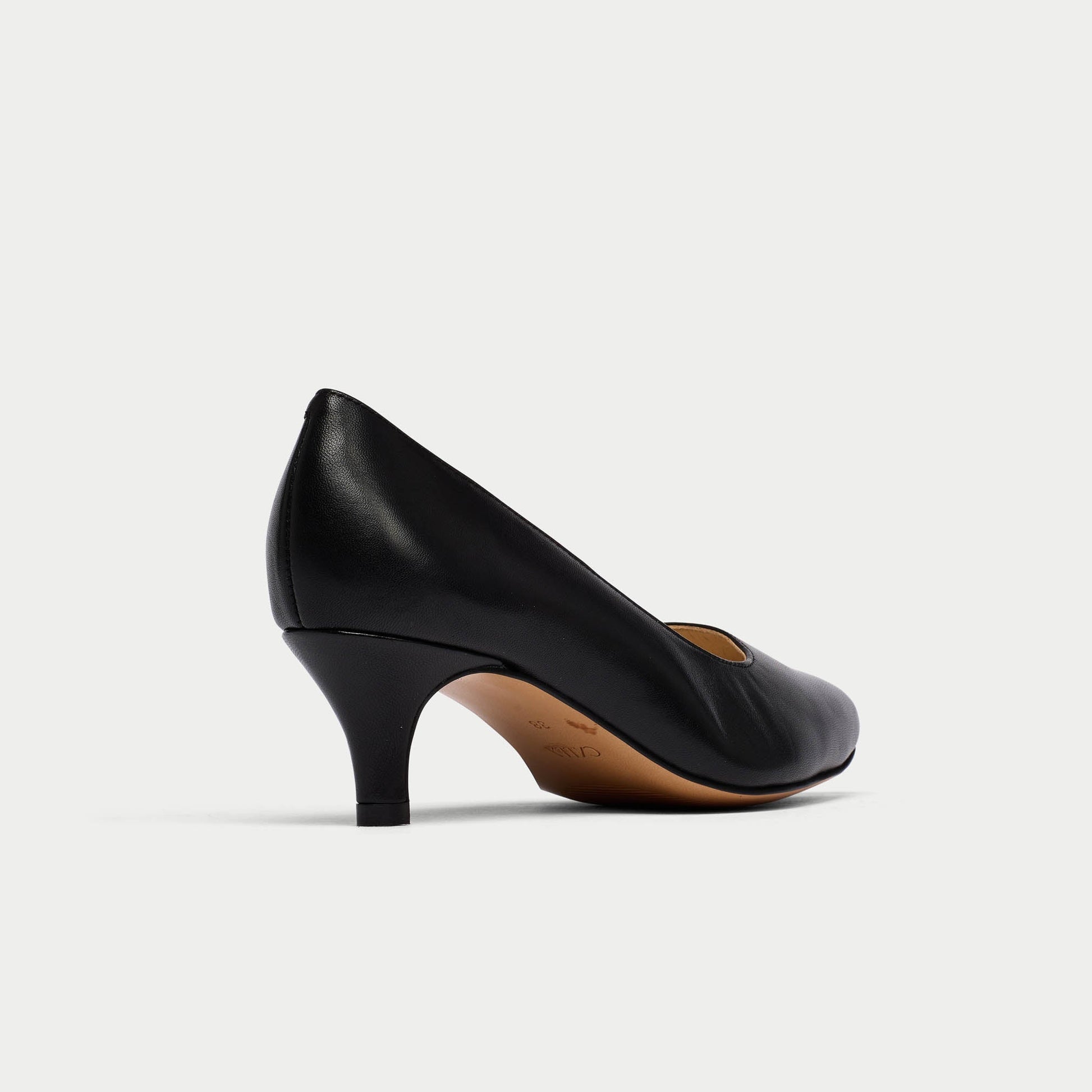 Ava - Black Leather Courts-5