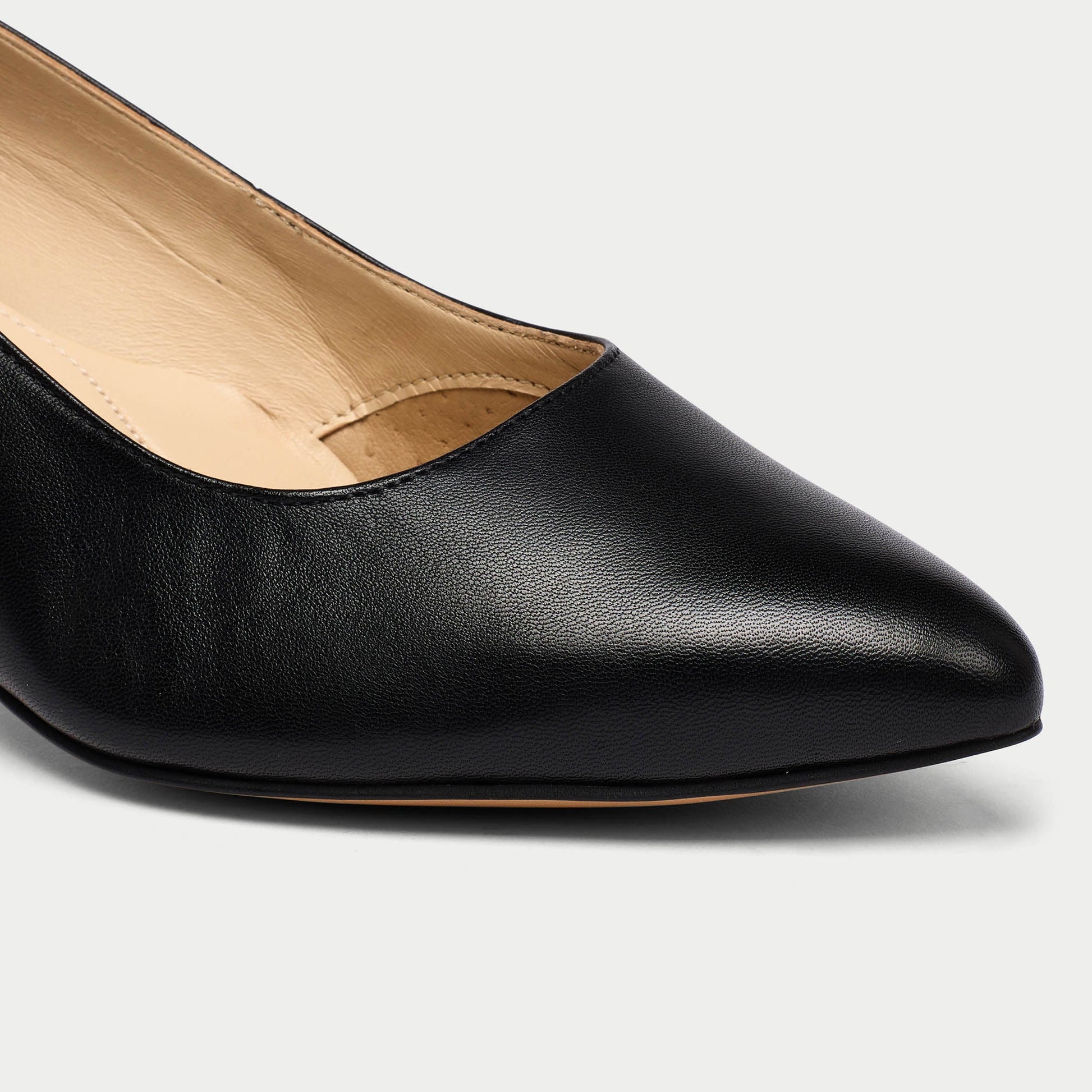 Ava - Black Leather Courts-6