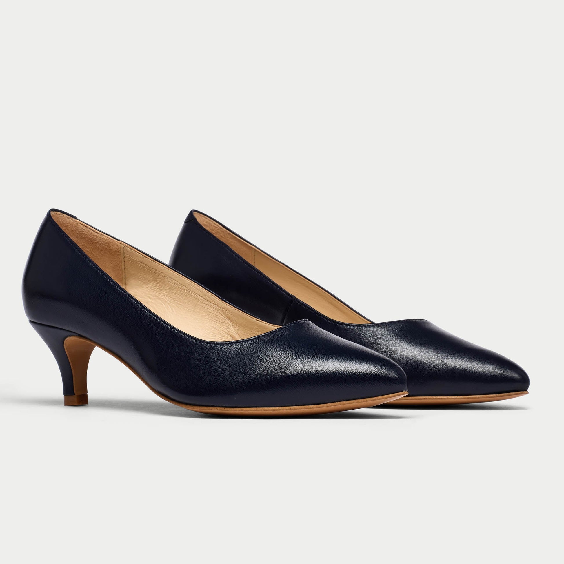 Ava - Navy Leather Courts-2