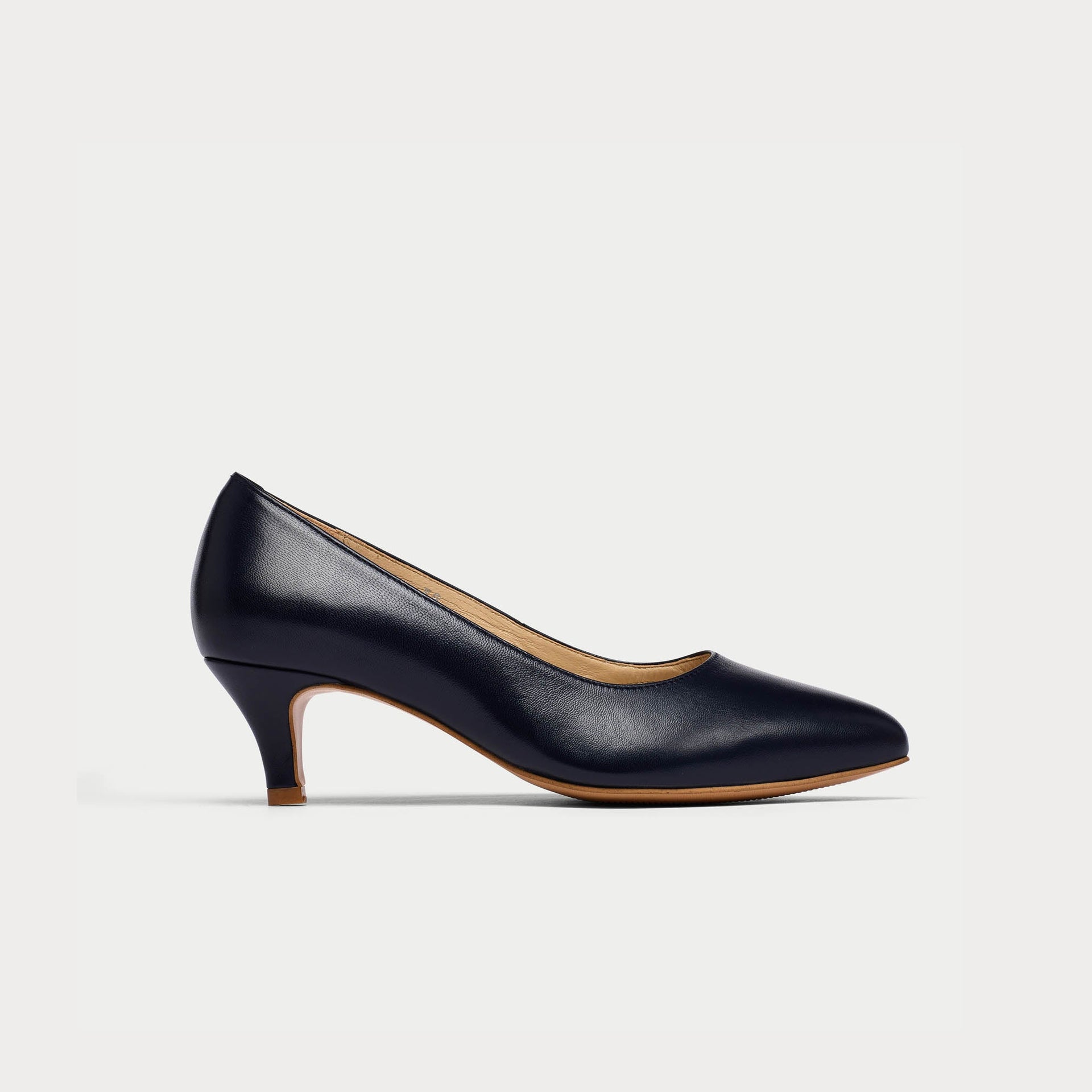 Ava - Navy Leather Courts
