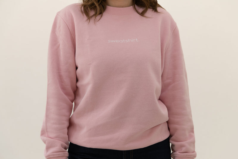 simple. sweatshirt. pink.-3