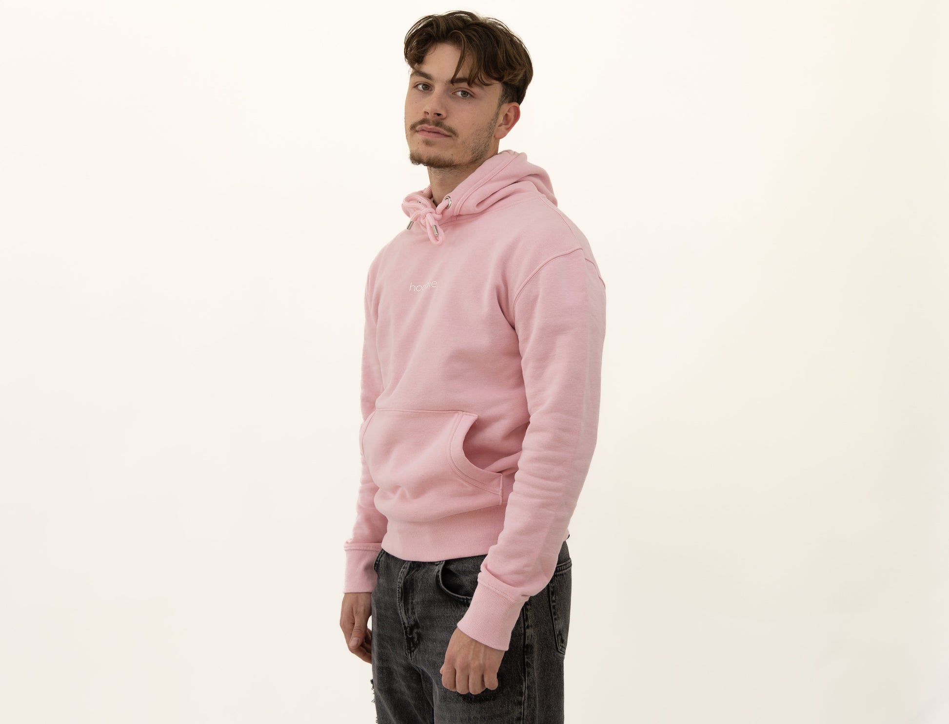 simple. hoodie. pink.-3