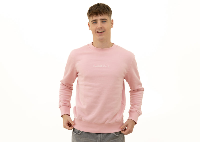 simple. sweatshirt. pink.-2