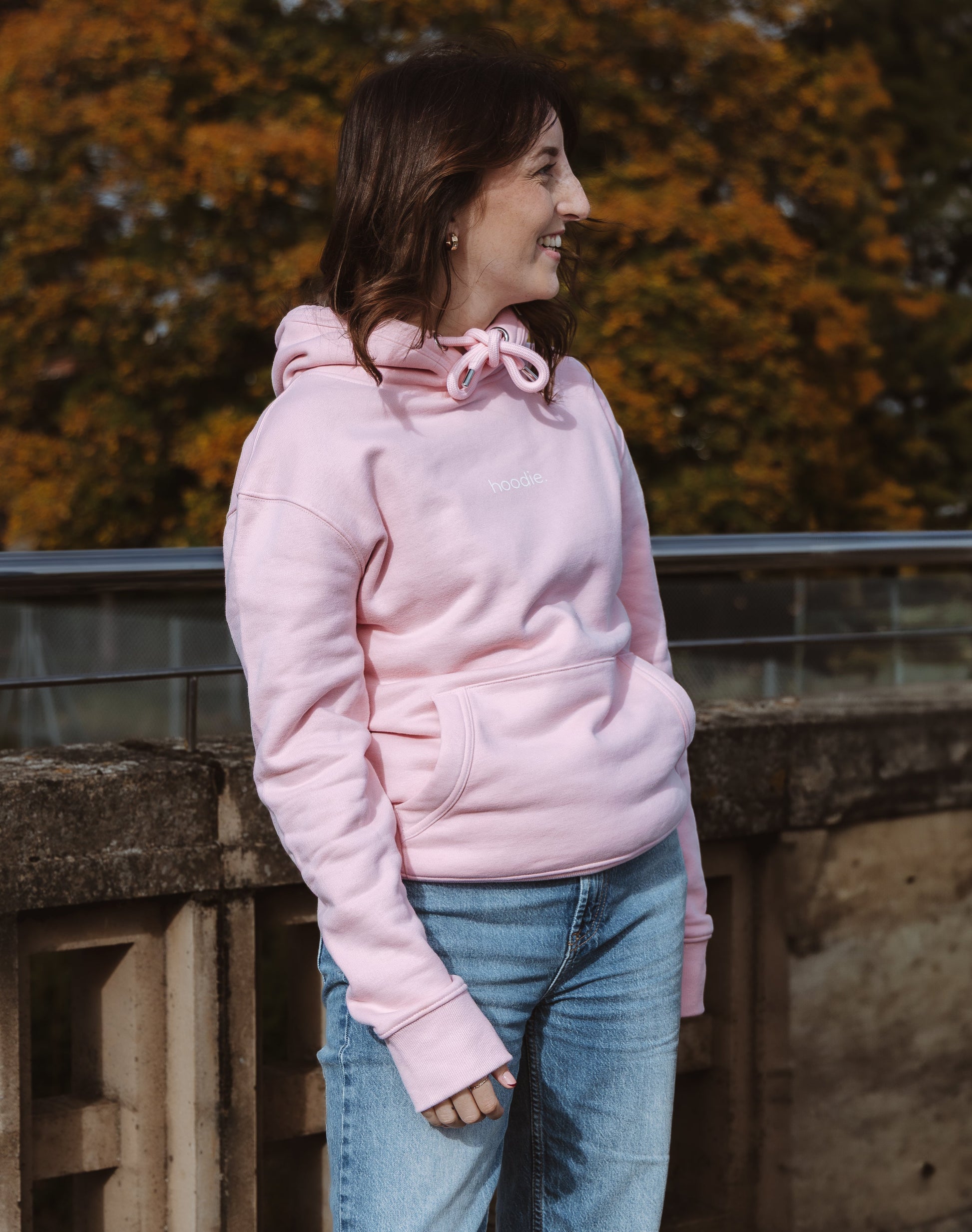 simple. hoodie. pink.-6