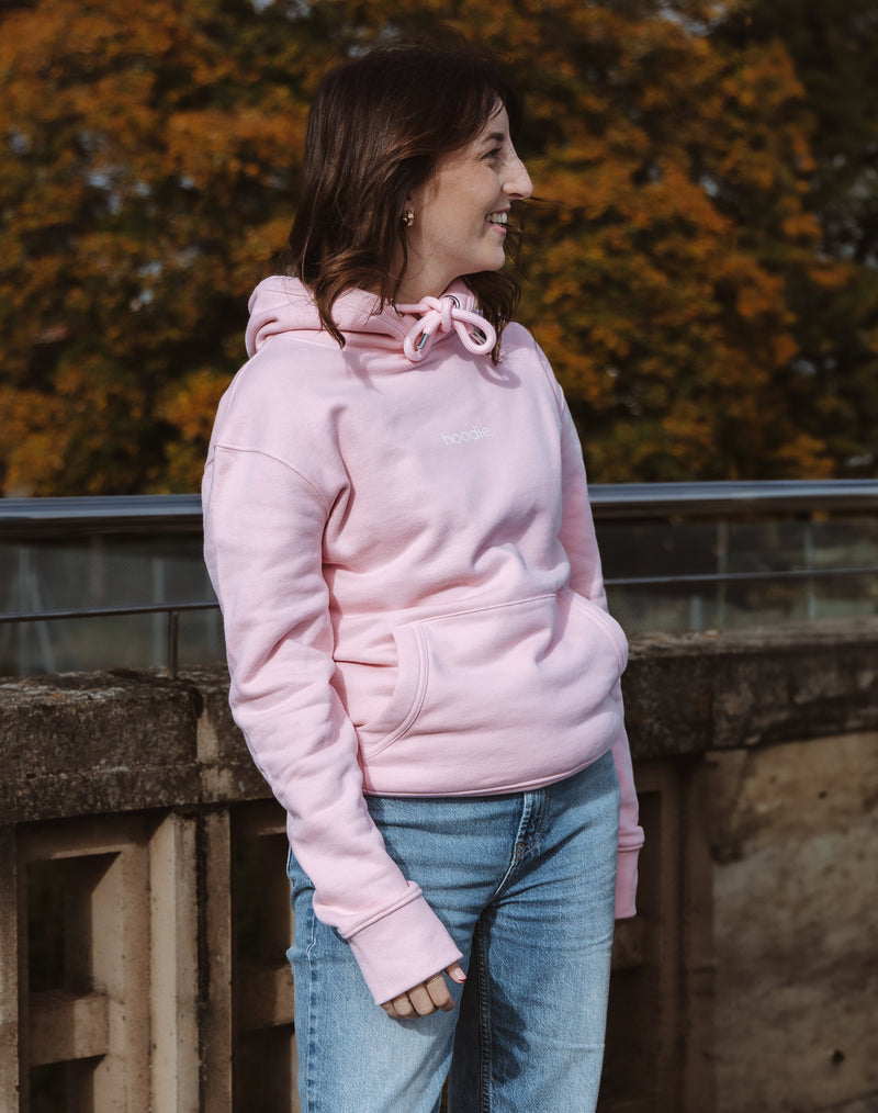 simple. hoodie. pink.-6