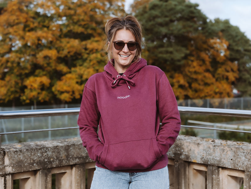 simple. hoodie. burgundy.-8