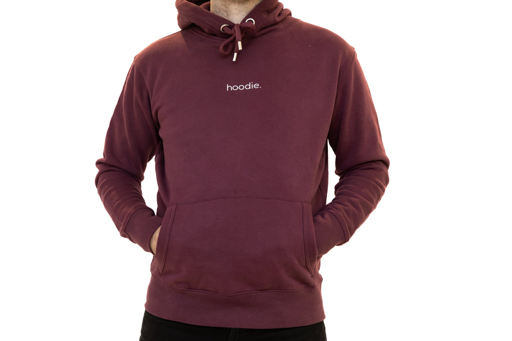 simple. hoodie. burgundy.-4