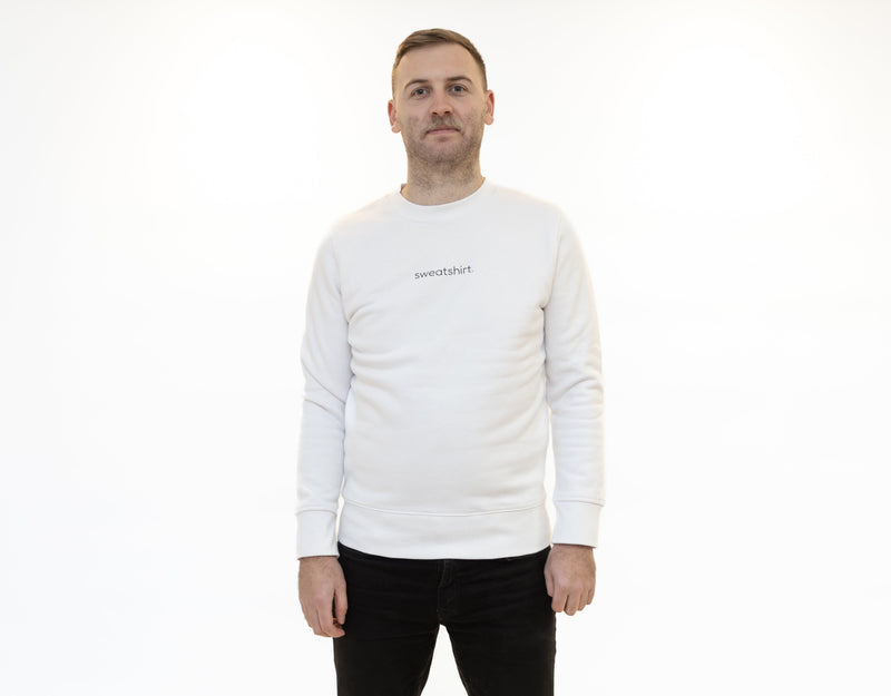 simple. sweatshirt. white.-2