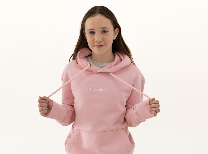 simple. hoodie. pink.-4