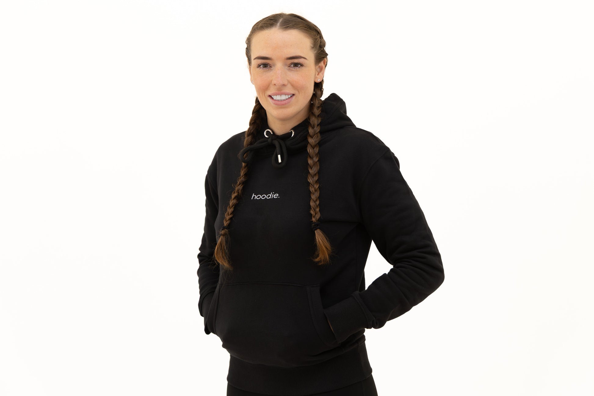 simple. hoodie. black.-2