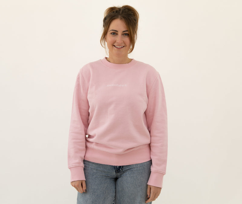 simple. sweatshirt. pink.-1