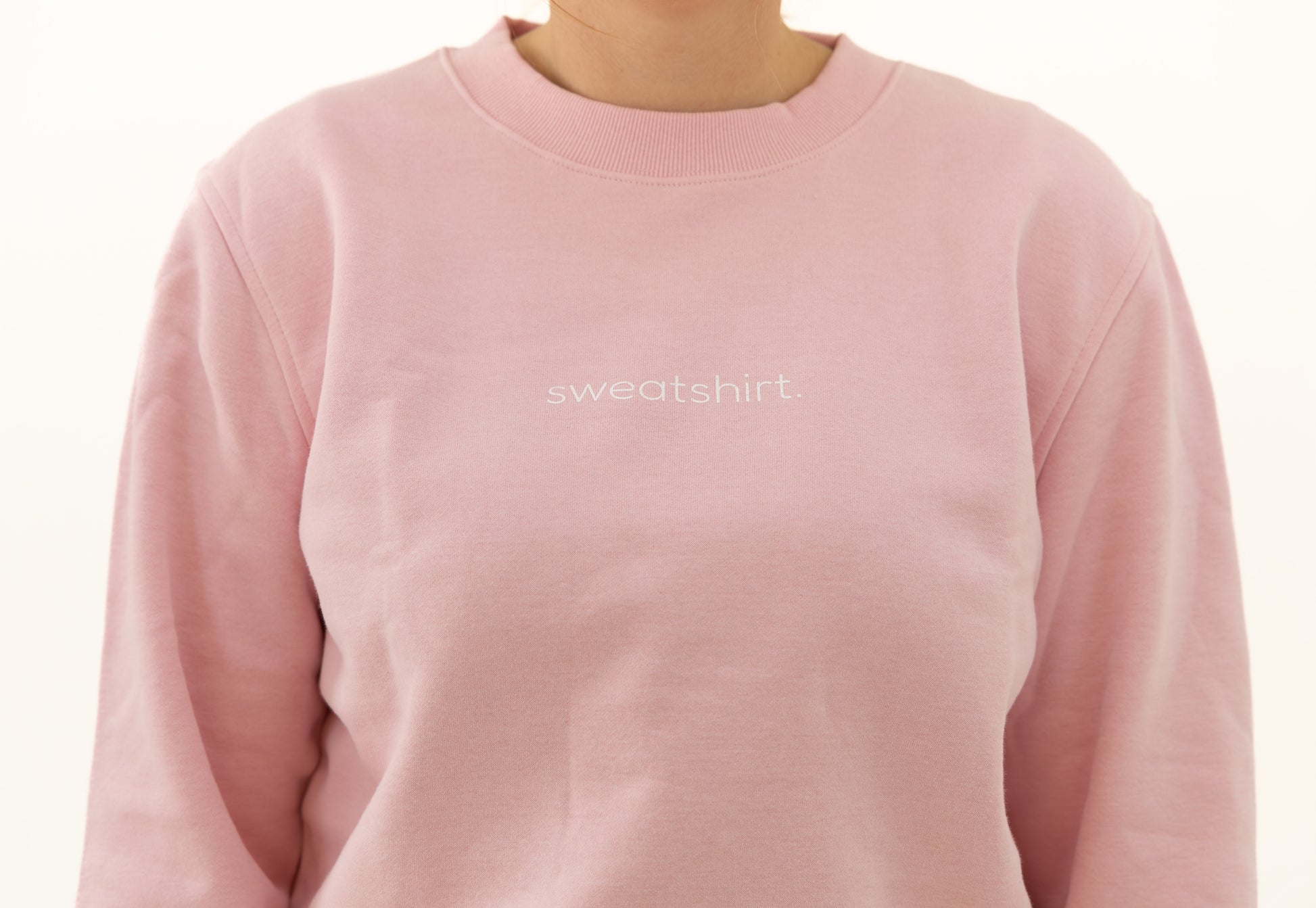 simple. sweatshirt. pink.-4