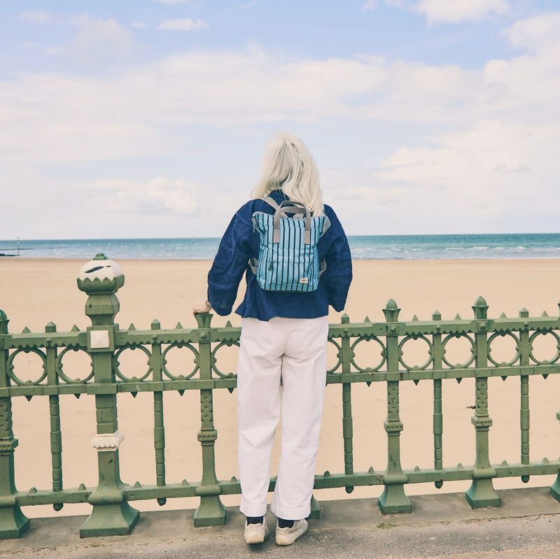 Bantry Backpack in Blue Stripe-2