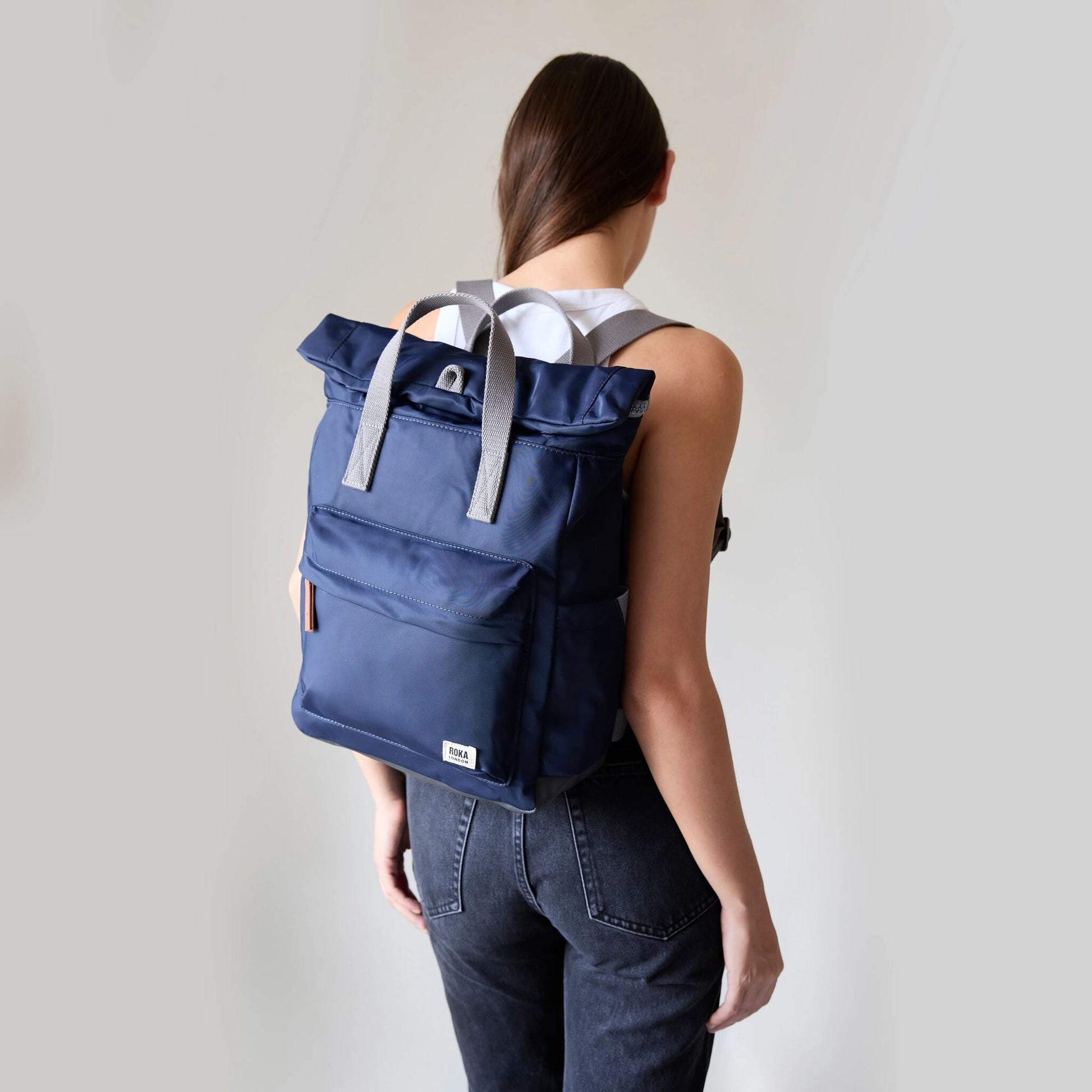 Canfield Roll Top Backpack in Plum-11