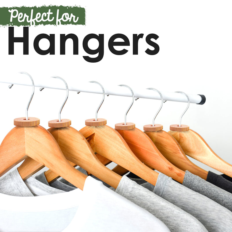 Natural Cedar Travel Hanger Rings-7