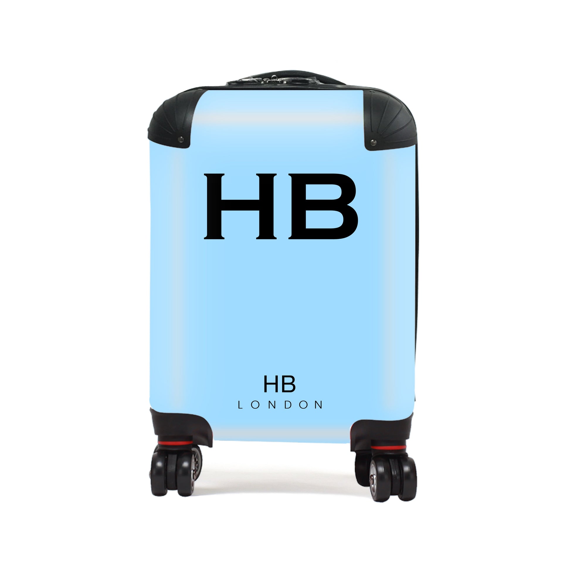 Blue with Black Font Children's Personalised Suitcase