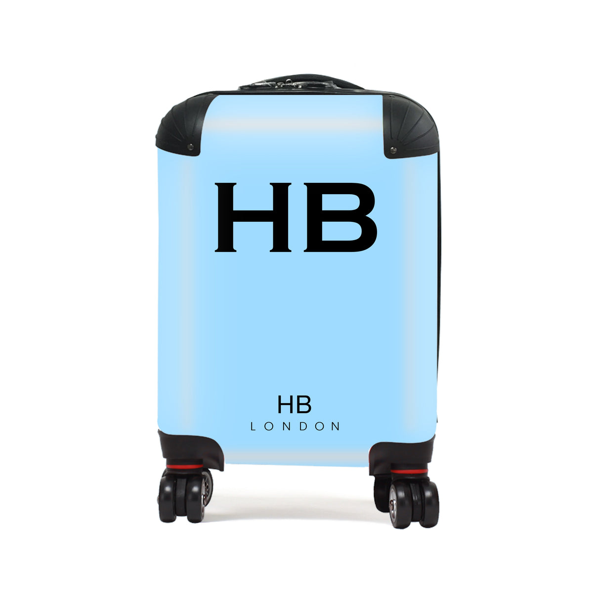 Blue with Black Font Children's Personalised Suitcase-1