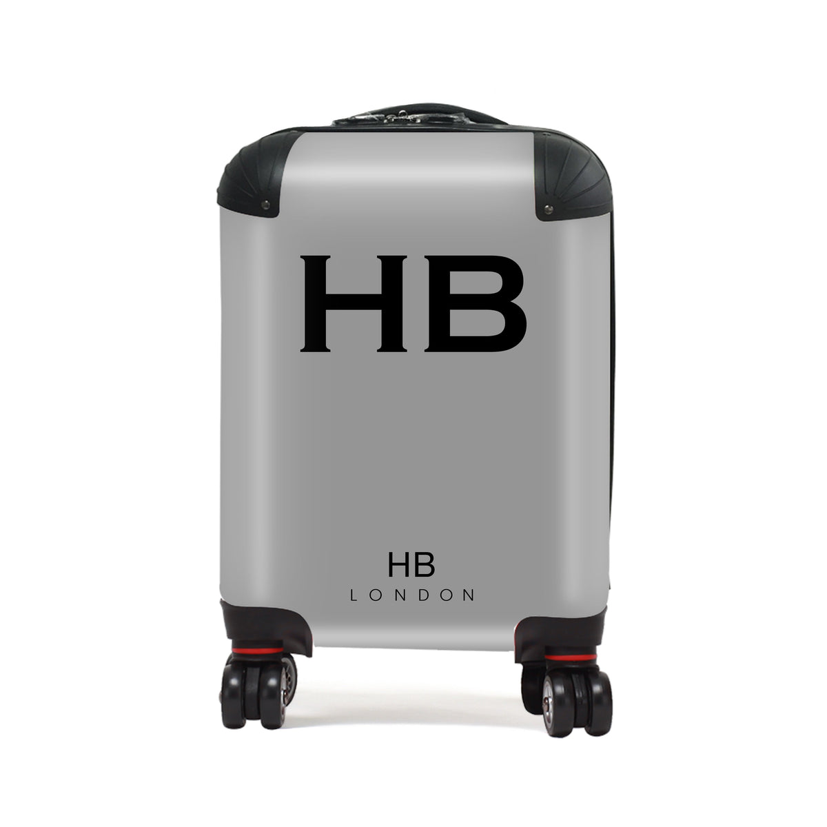 Grey with Black Font Children's Personalised Suitcase