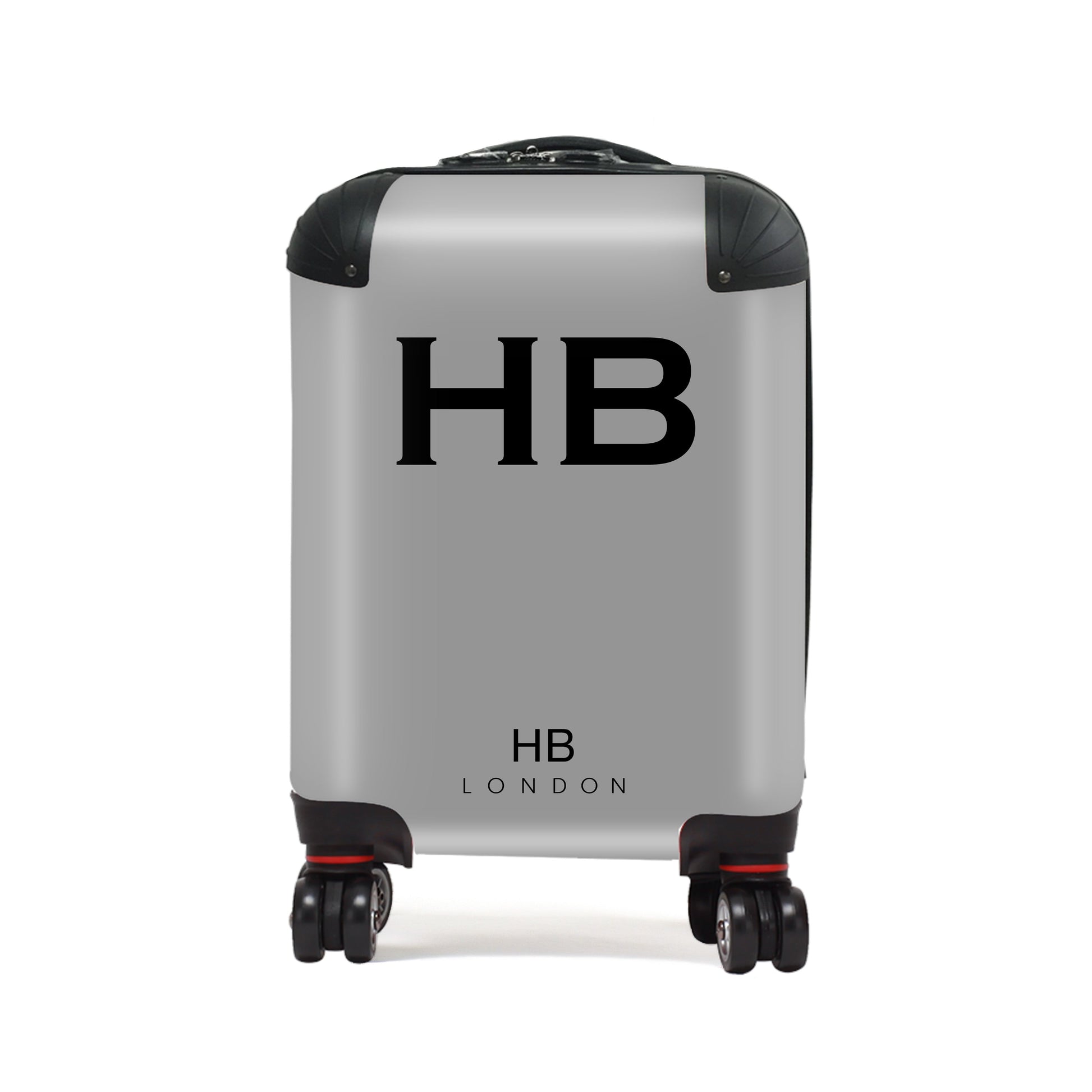 Grey with Black Font Children's Personalised Suitcase-1