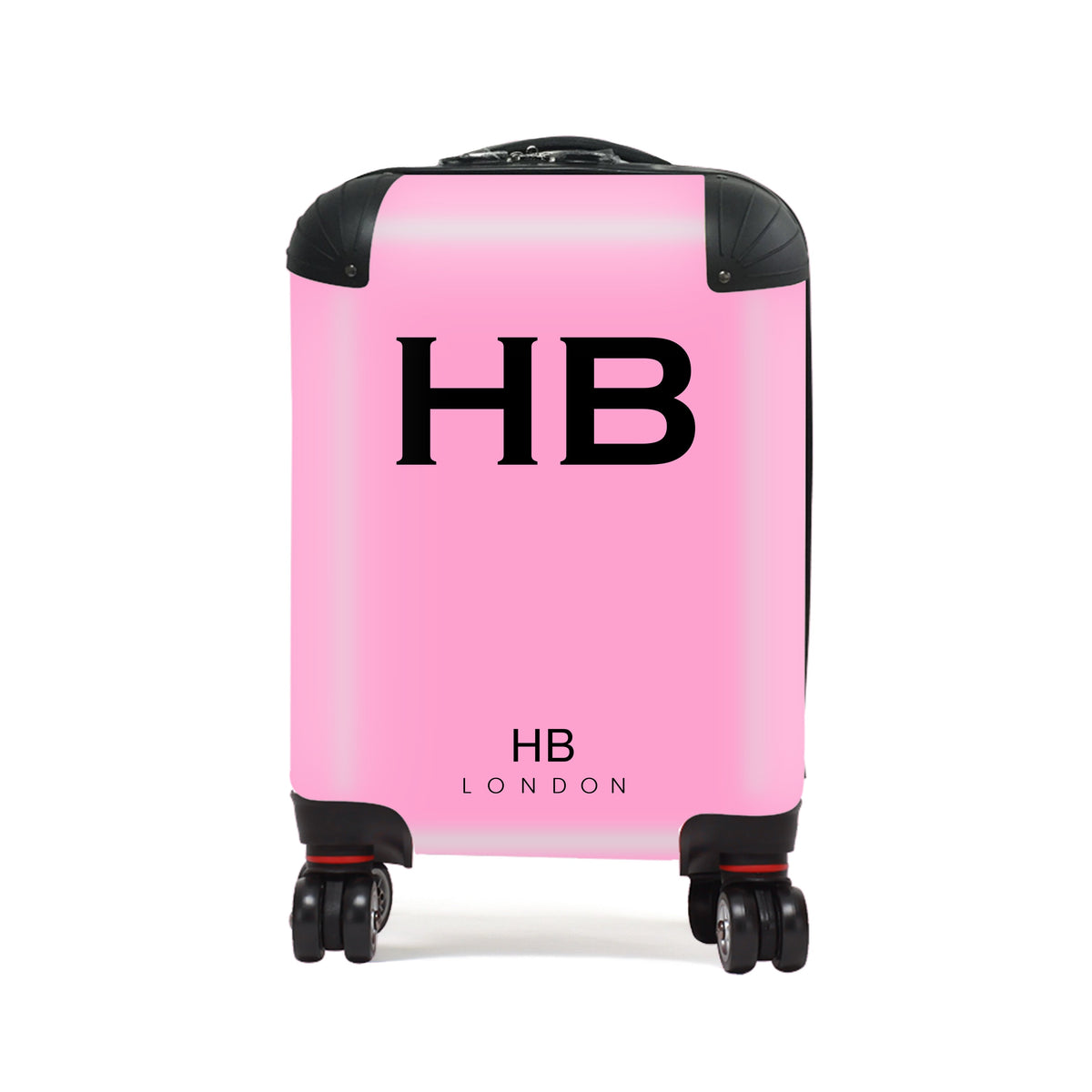 Pink with Black Font Children's Personalised Suitcase-1