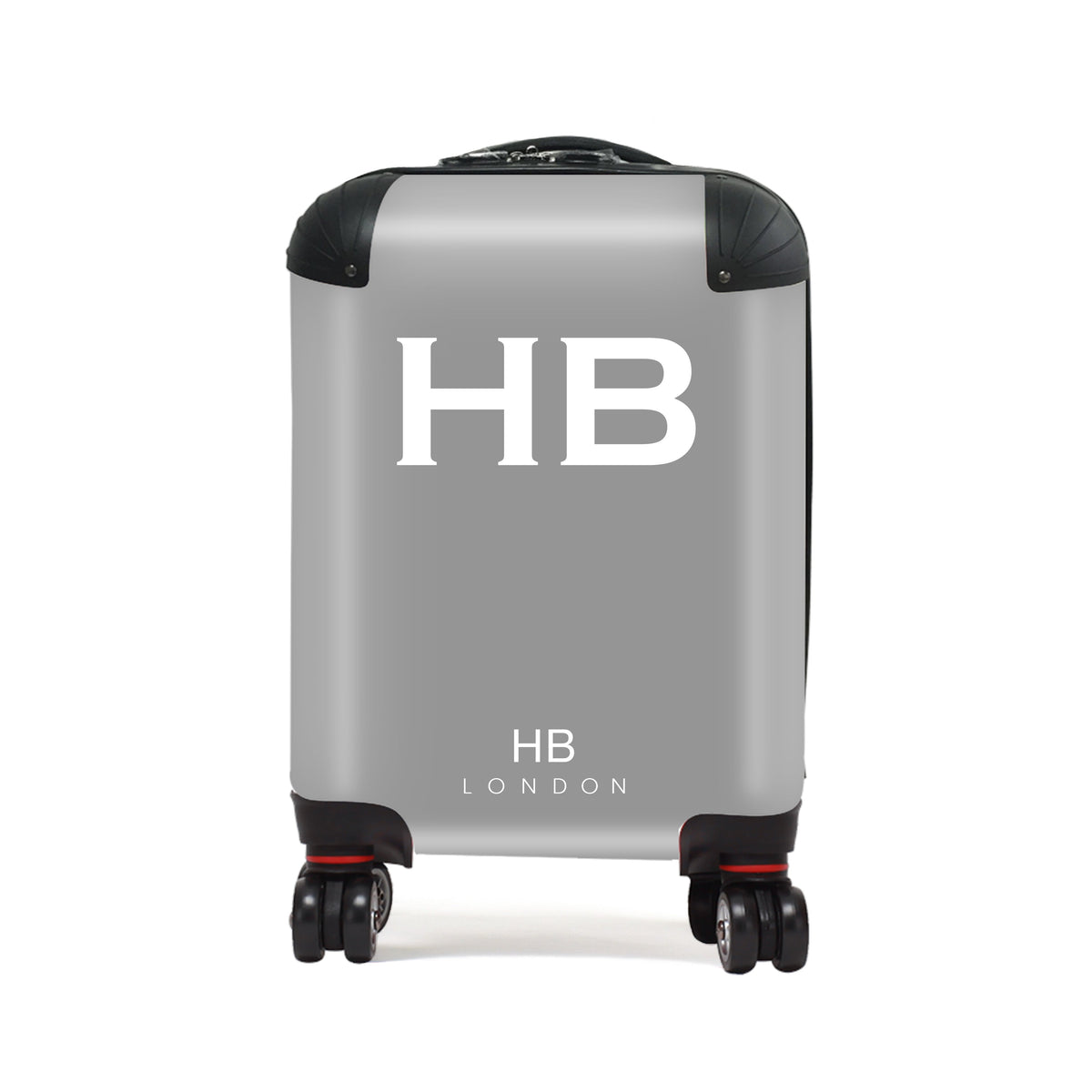 Grey with White Font Children's Personalised Suitcase
