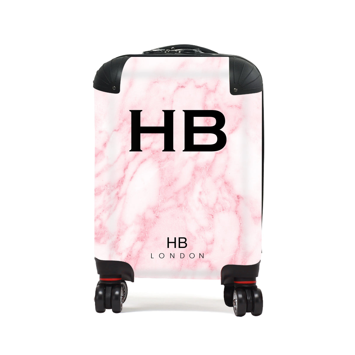 Pink Marble Children's Personalised Suitcase-1
