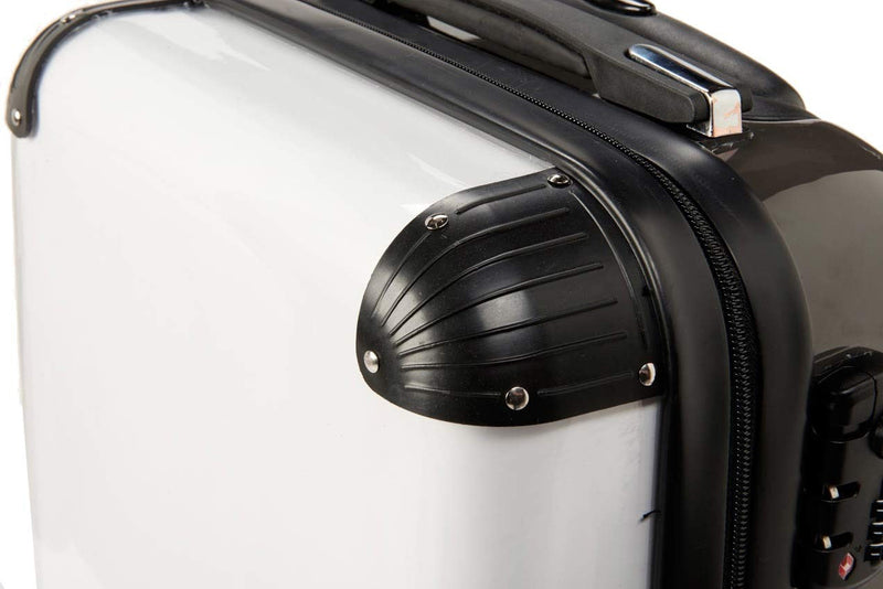 Forest Green with White Font Initial Personalised Suitcase-4
