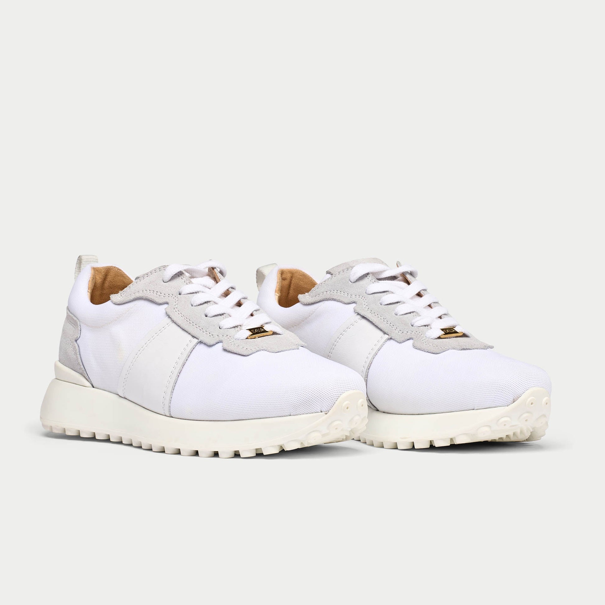 Cosmos - Chunky-Sole White Wide Fit Trainers-3
