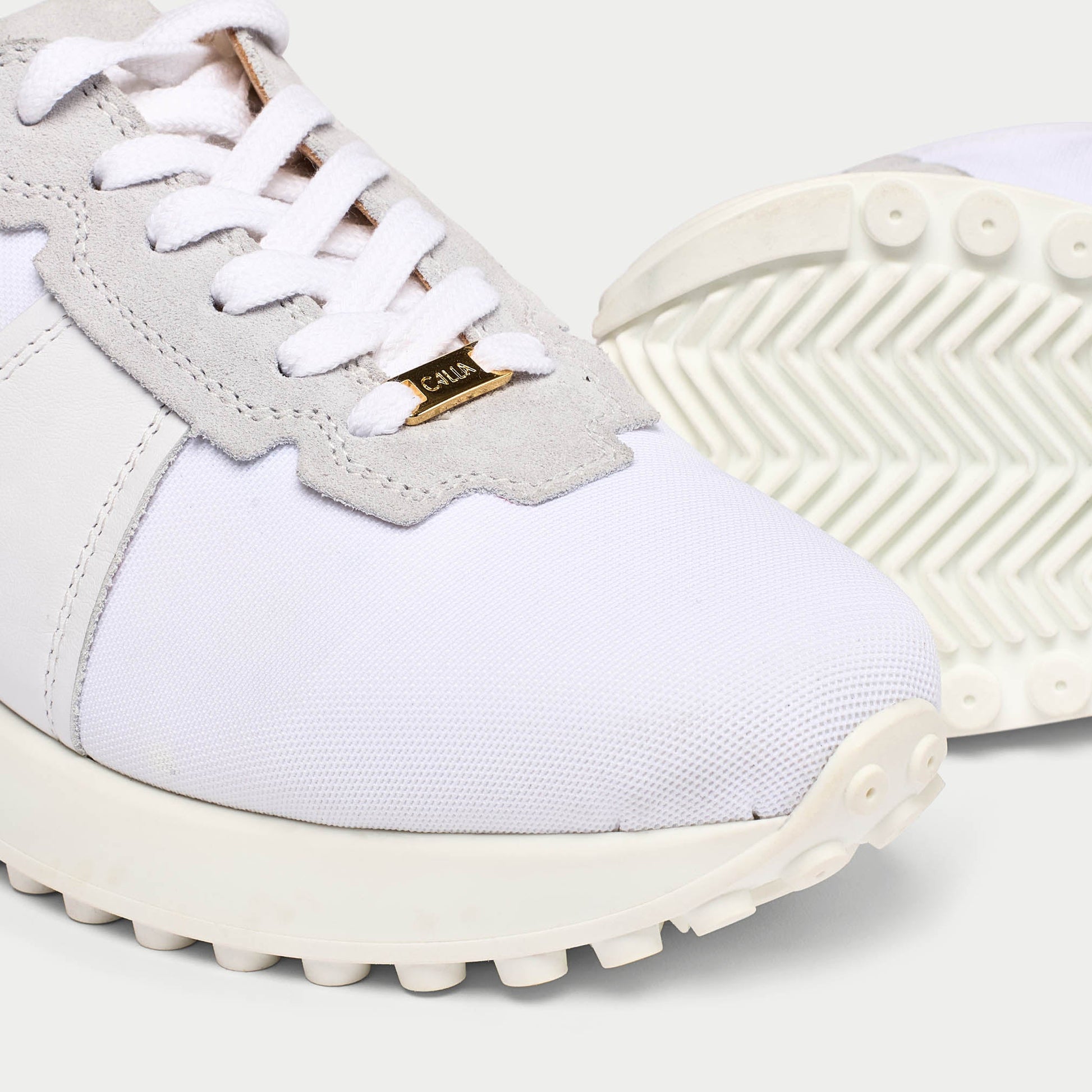 Cosmos - Chunky-Sole White Wide Fit Trainers-4