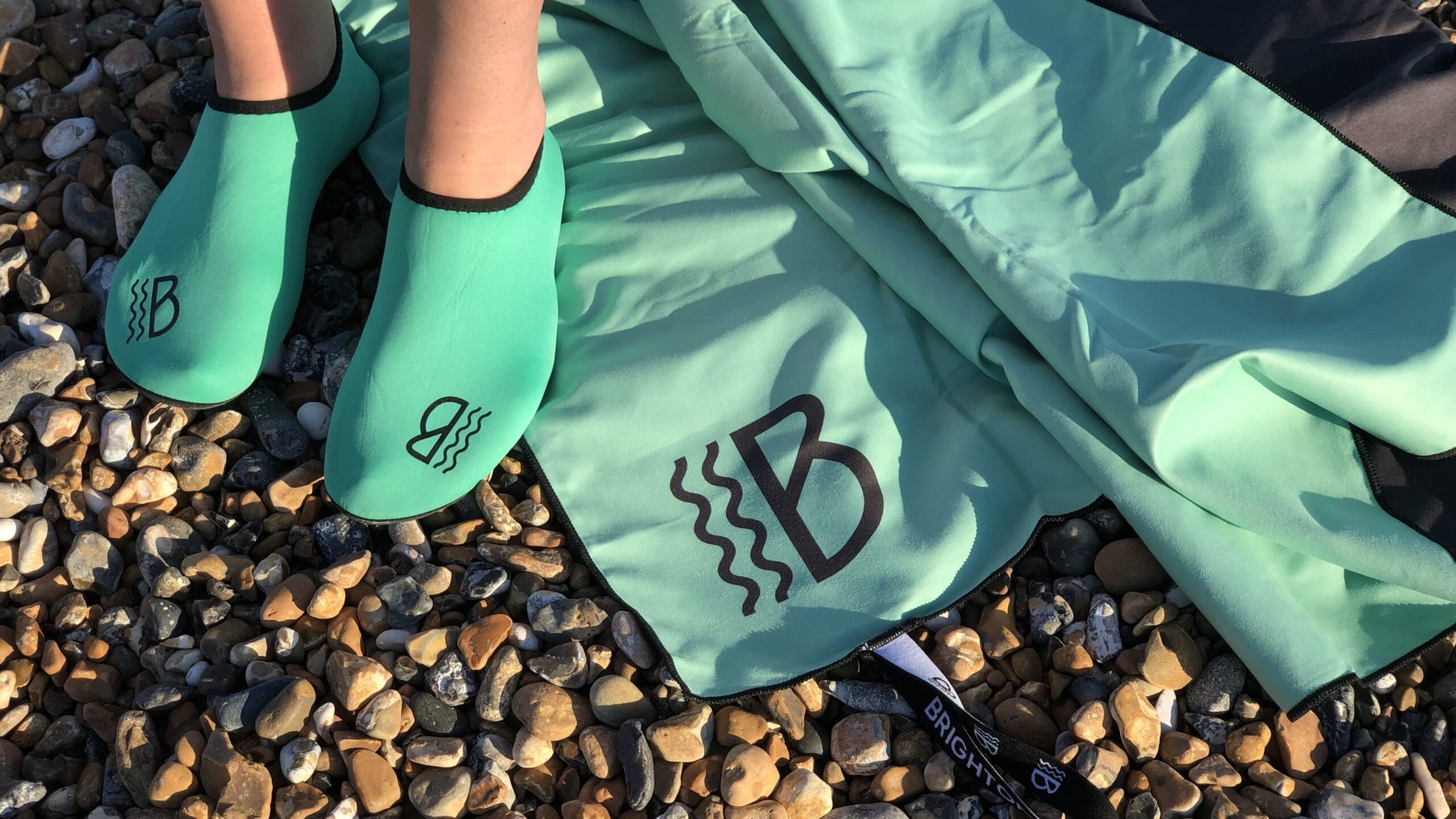 Sea Green Extra-Large Microfibre Towel-2