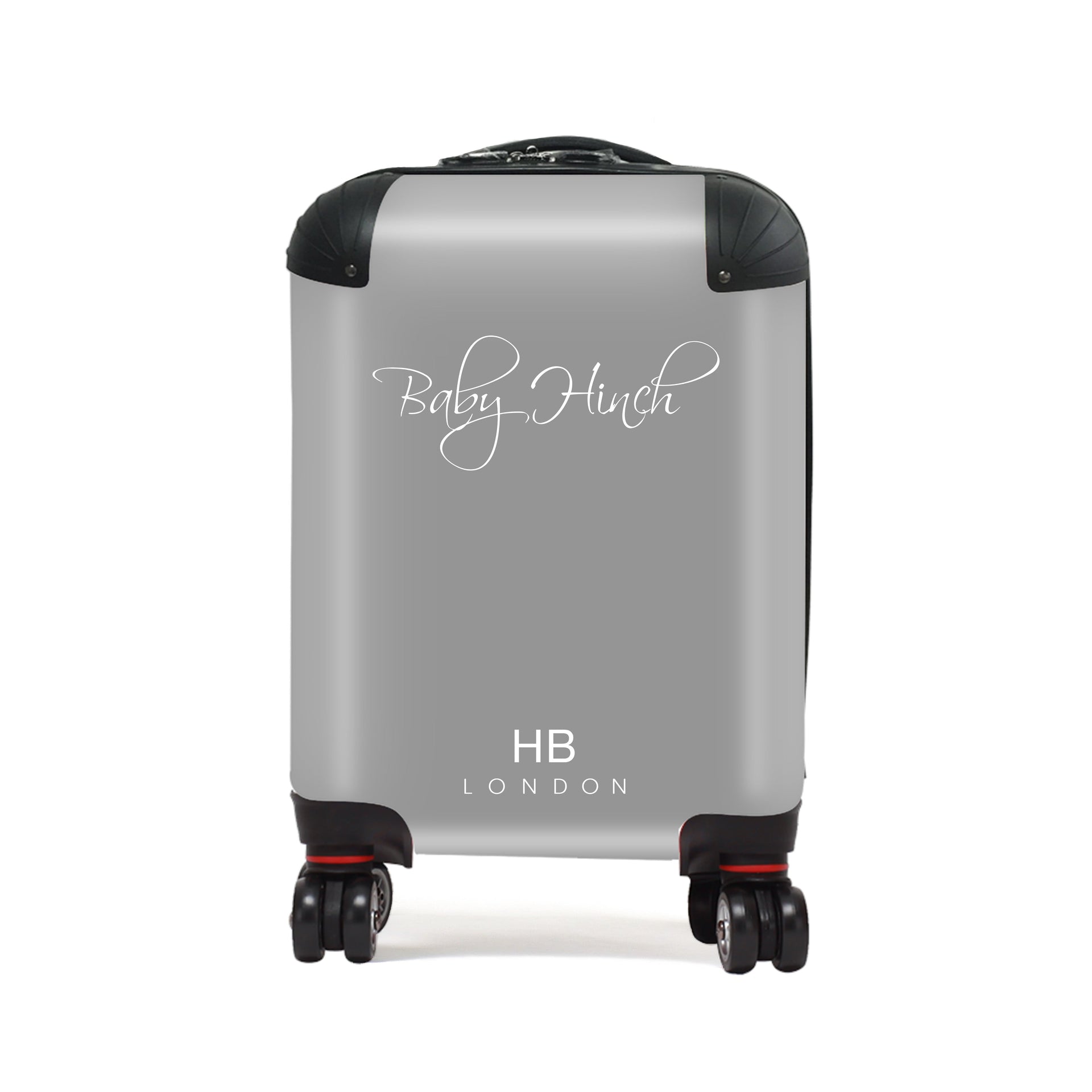 Grey with Customised White Font Children's Personalised Suitcase