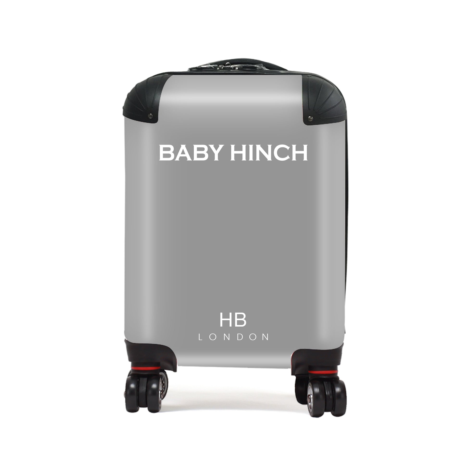 Grey with White Font Children's Personalised Suitcase-2