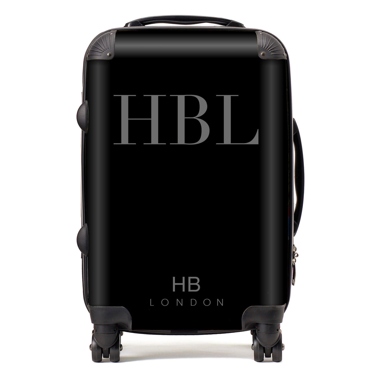 Black Subtle Fashion Font Initial Personalised Suitcase-1