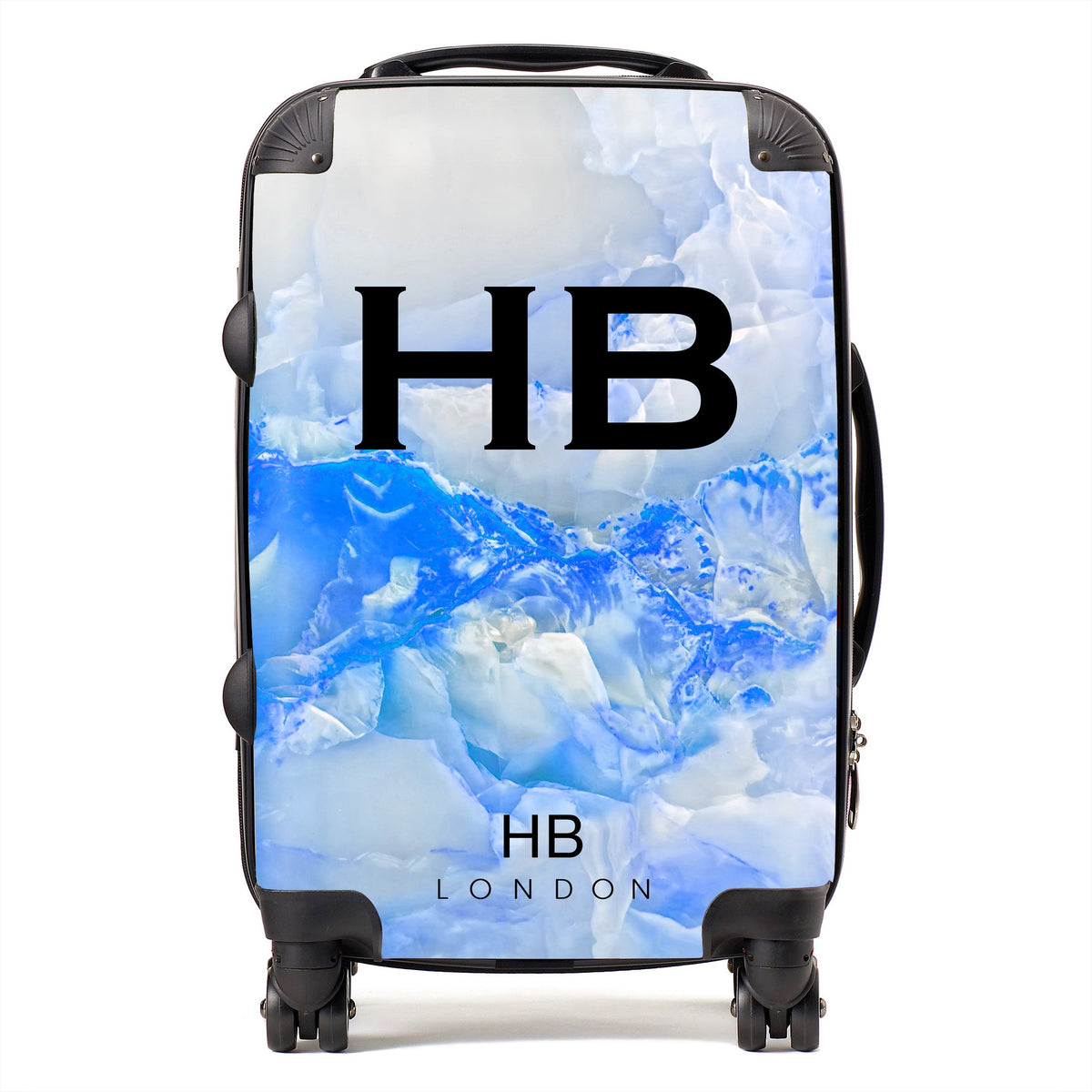 Blue Onyx Initial Personalised Suitcase