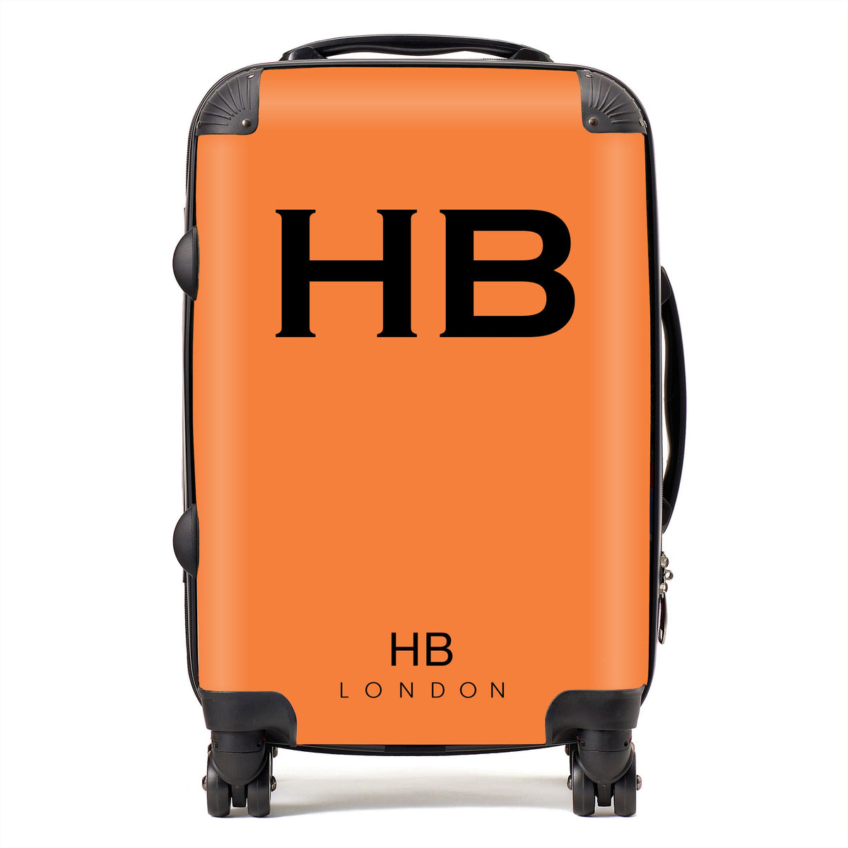 Clementine with Black Font Initial Personalised Suitcase