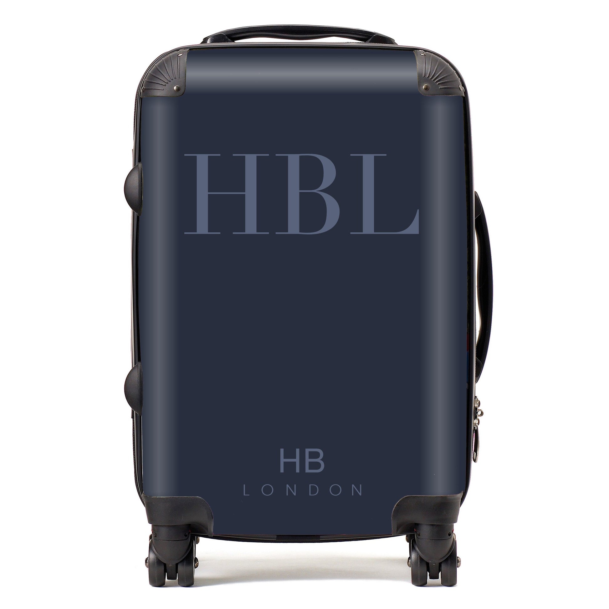 Navy Subtle Fashion Font Initial Personalised Suitcase-1