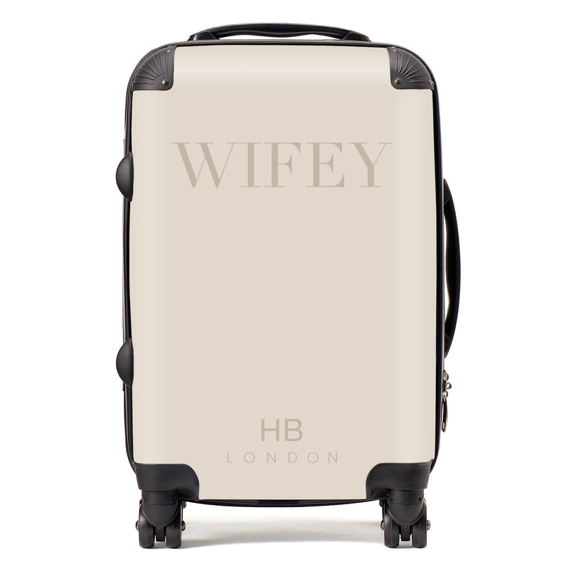 Champagne WIFEY Personalised Suitcase-1