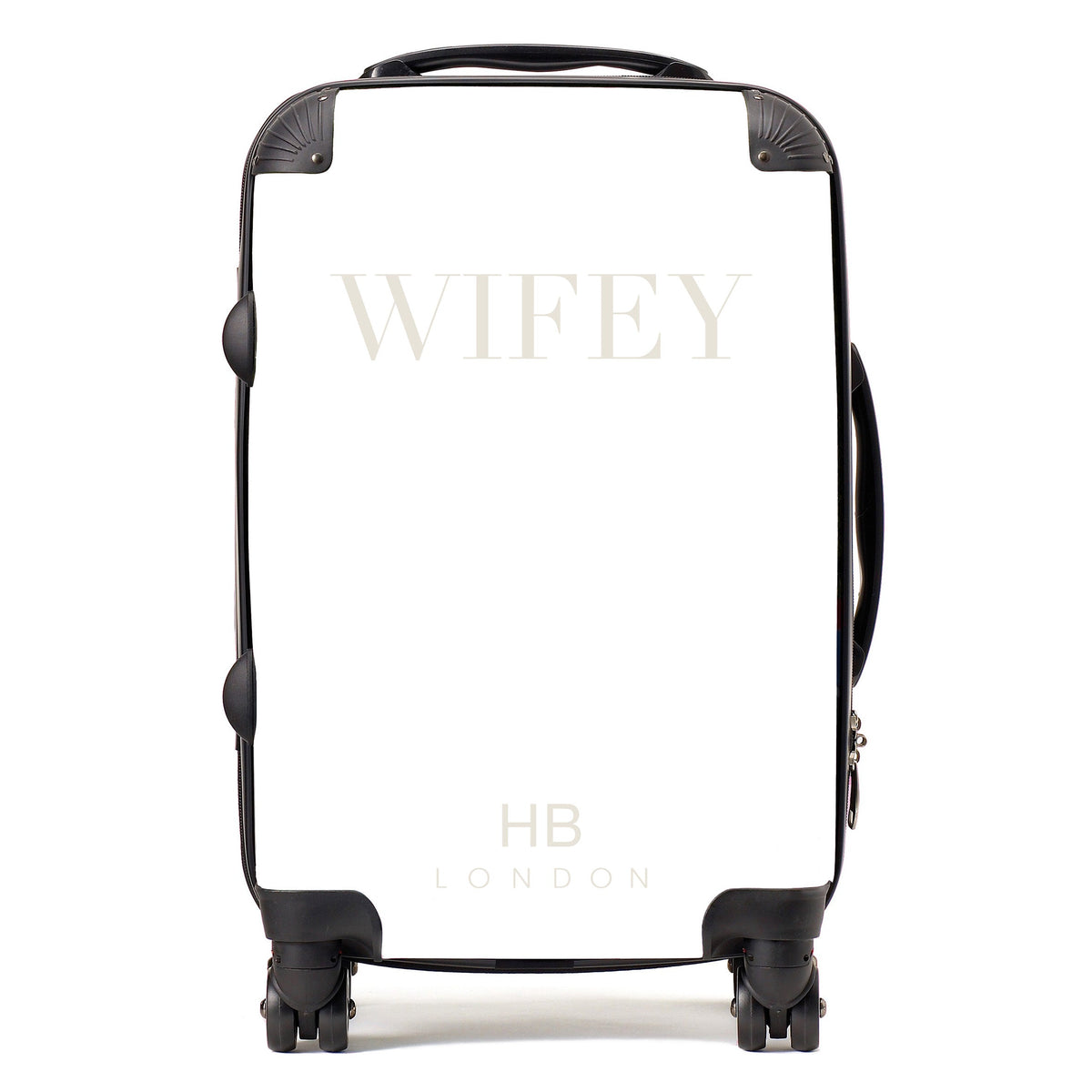 White WIFEY Personalised Suitcase-1