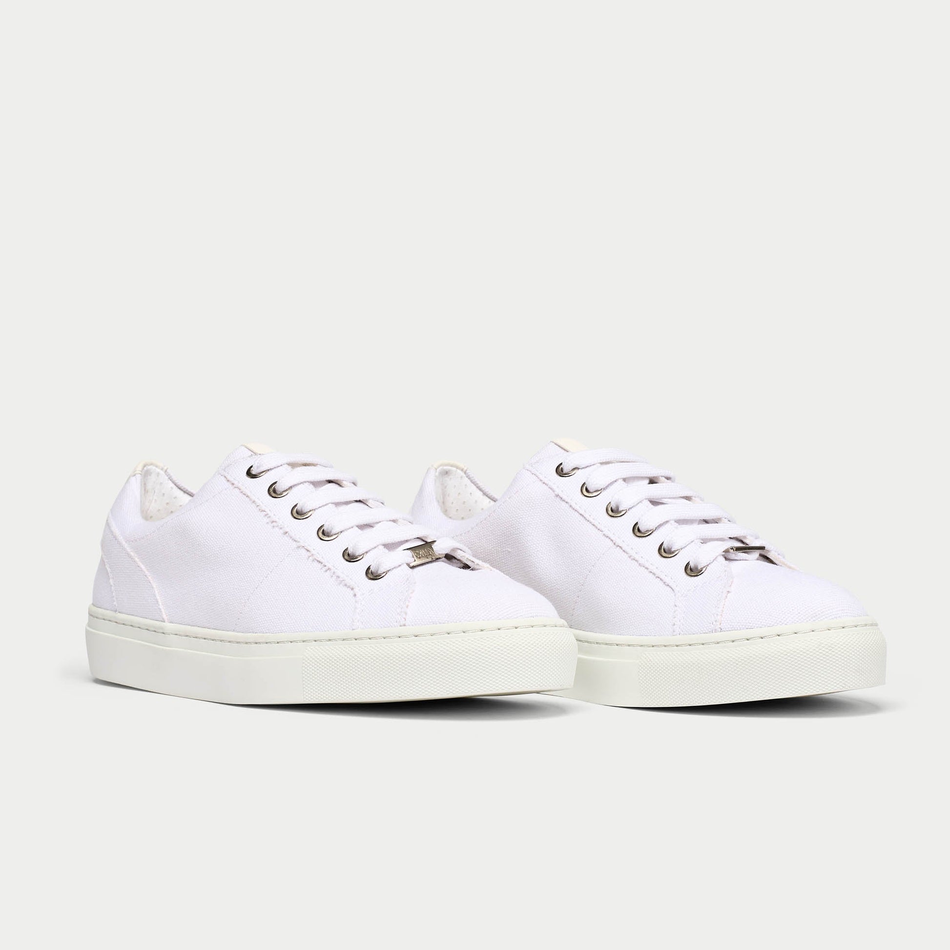 Luna Vegan - White Wide Fit Trainers-4