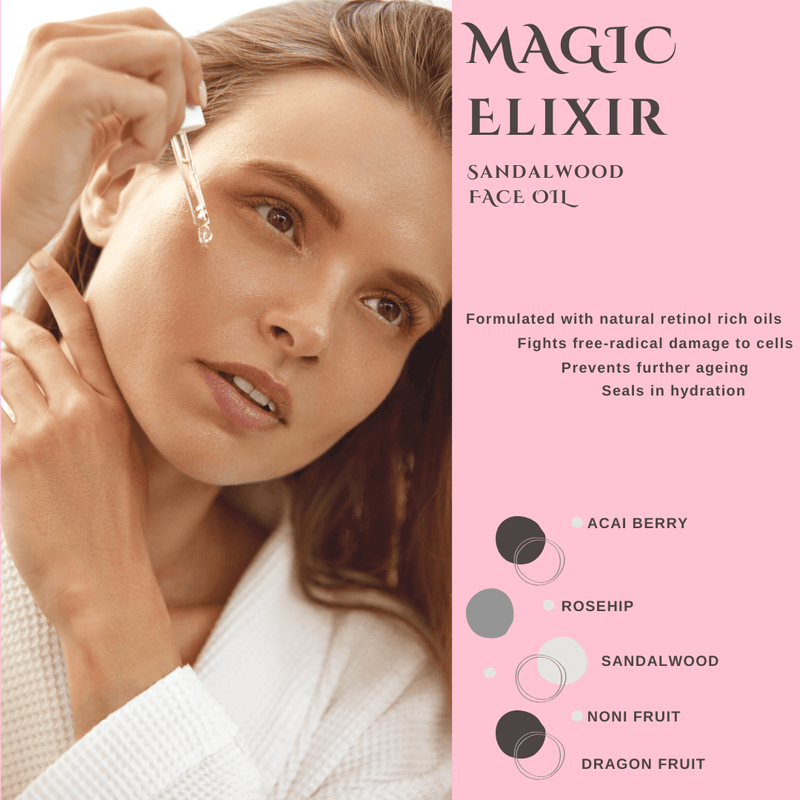 Magic Elixir Sandalwood Face Oil – Travel Skin Renewal Oil-3