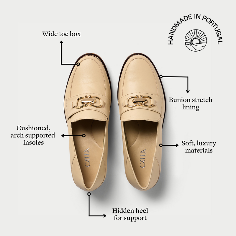 Meredith - Neutral Leather Loafers-6